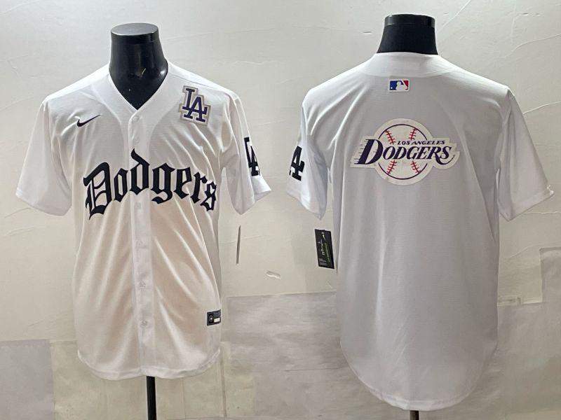 Men 2025 Los Angeles Dodgers Blank White 7th generations Joint Name Nike MLB Jersey style 023->houston rockets->NBA Jersey